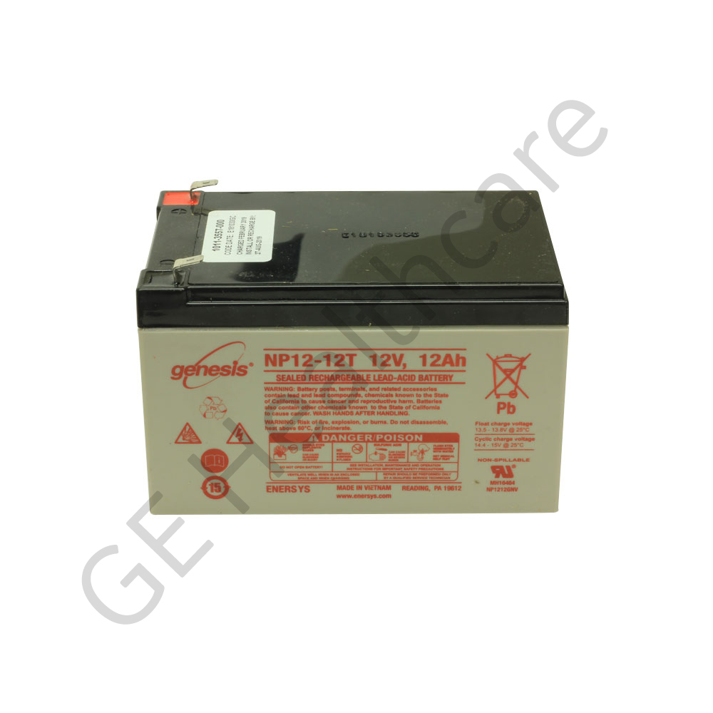 Battery Sealed Lead Acid 12 Volt (12V) 12 Amp-hour (12Ah) 1011-3557-000-S