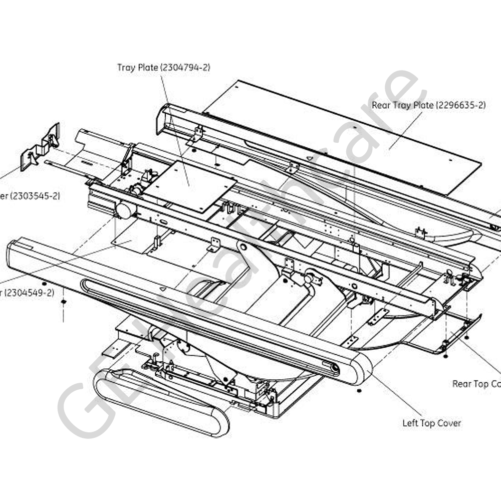 Top Cover Left White