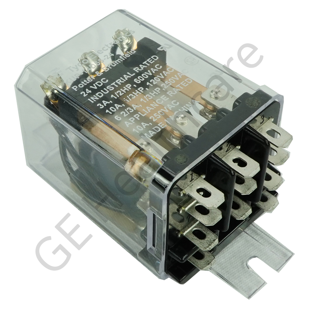 24V DC 3 Pole Double Throw (3PDT) Enclosed Relay