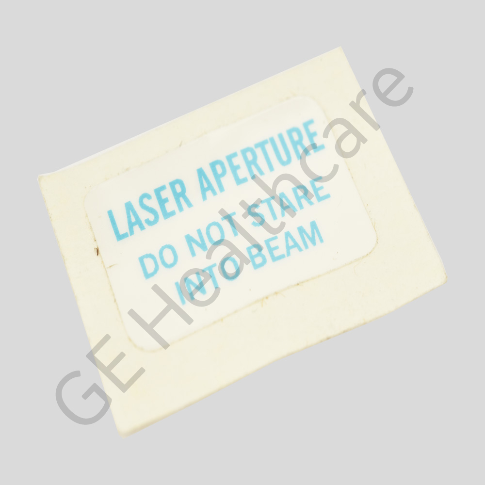 LASER APERTURE, DONT STARE INTO BEAM ADHESIVE BACKED